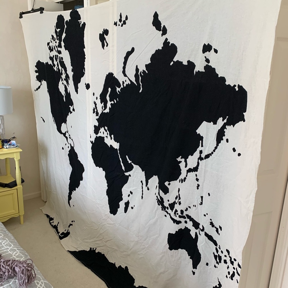 Urban Outfitters World Map Tapestry/Bedspread